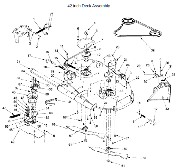 Cub Cadet Z421999 Zero Turn Mower Partswarehouse